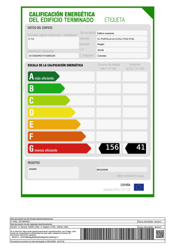 Paraiso 1 Energy Cert